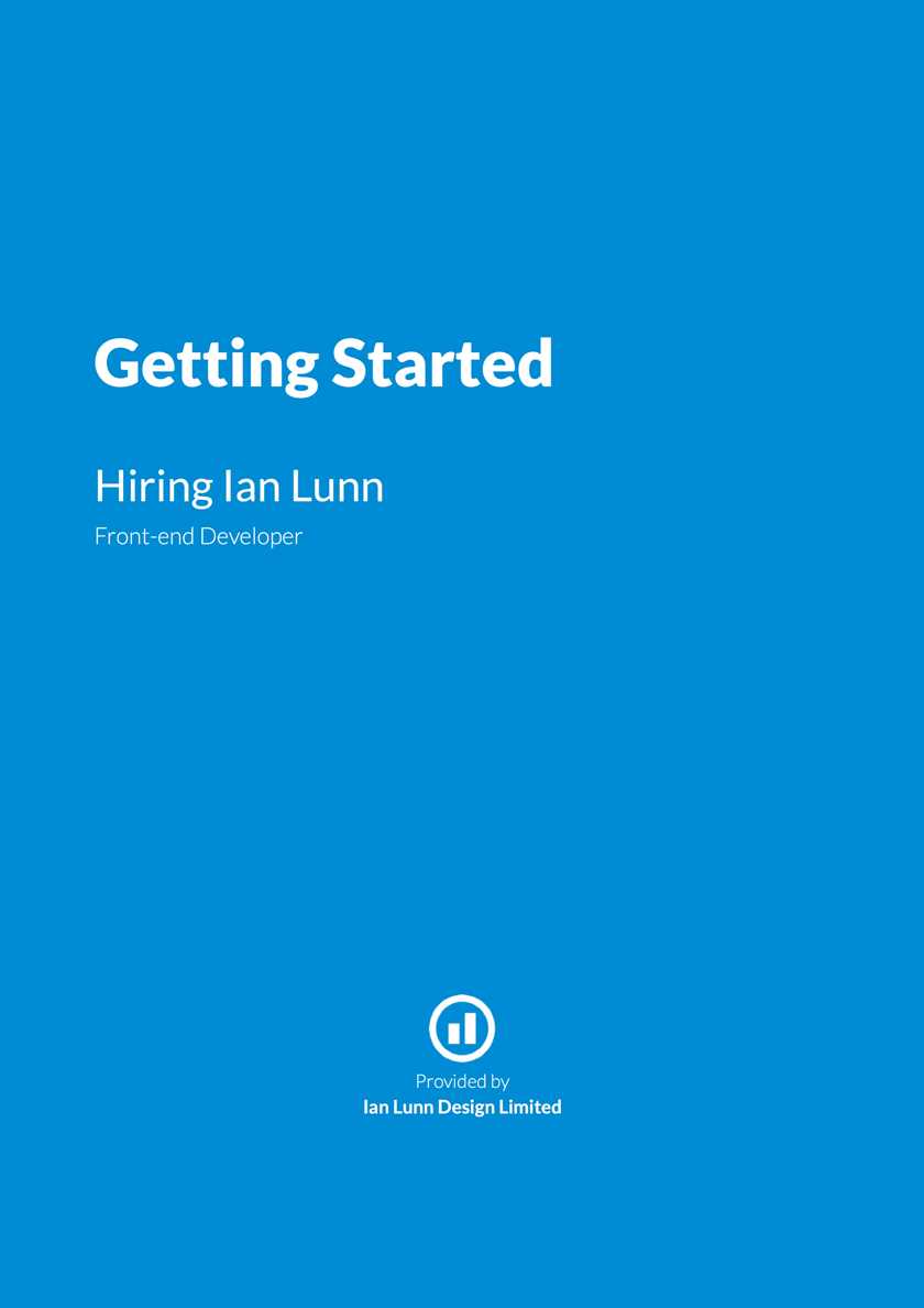 Screenshot from Getting Started Hiring Ian Lunn PDF
