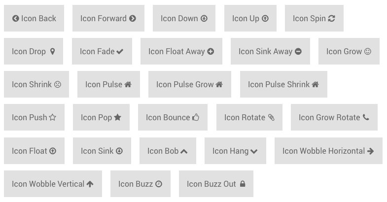 The new icon effects available in Hover.css v2