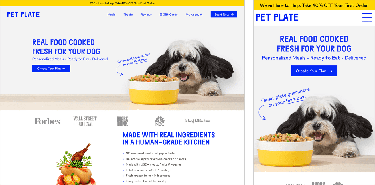 Pet Plate Case Study Ian Lunn Frontend Developer